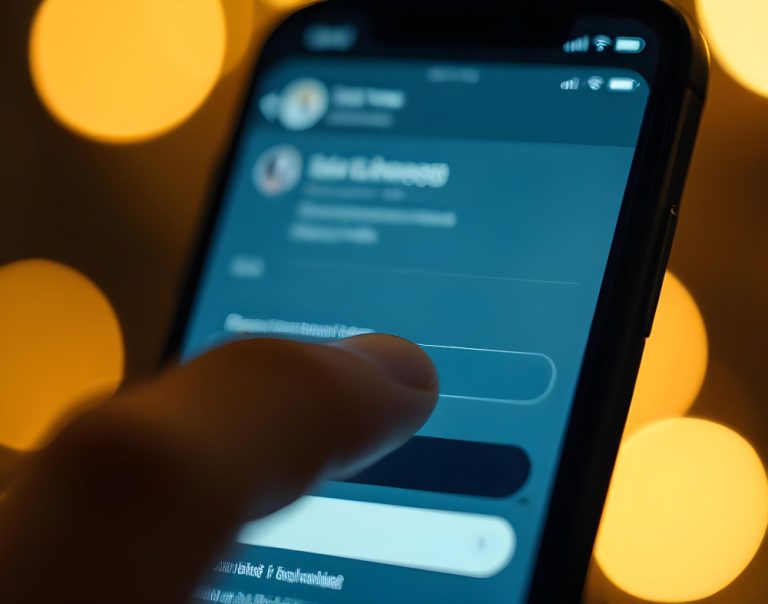 Uma mão segurando um celular. A imagem representa: apps de bate-papo para maiores de 60 anos.